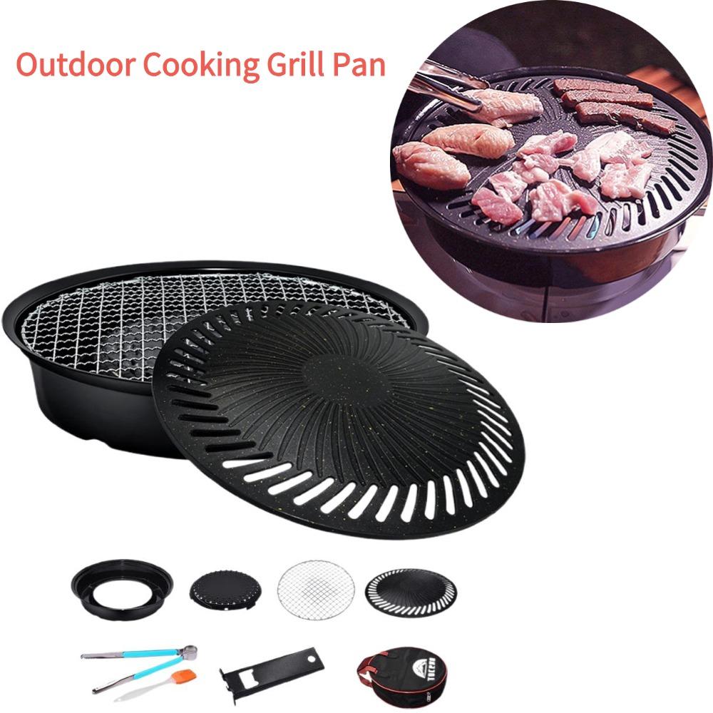 Kitchen Baking Trays - Korean Smokeless Barbecue Grill Pan Gas