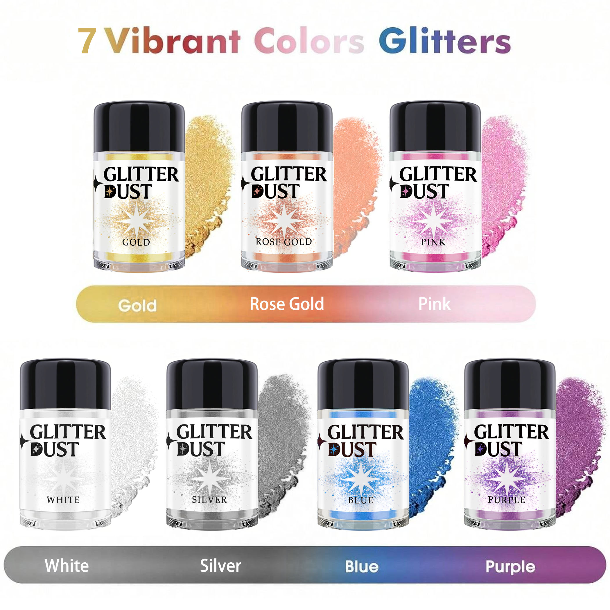 Kitchen Tools For Baking - Glitter- Luster Dust Metallic Coloring Glitter