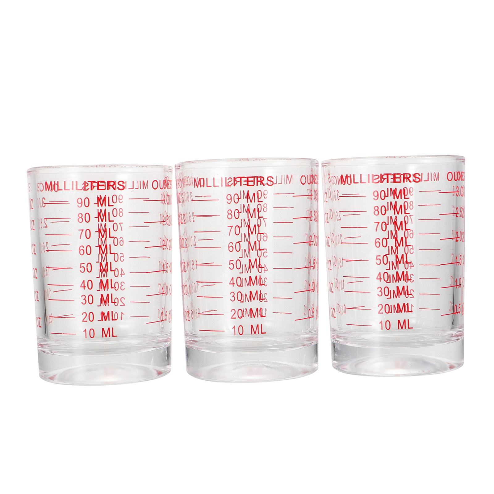 Kitchen Tools For Baking - 3Pcs Reusable Glass Measuring Cups with