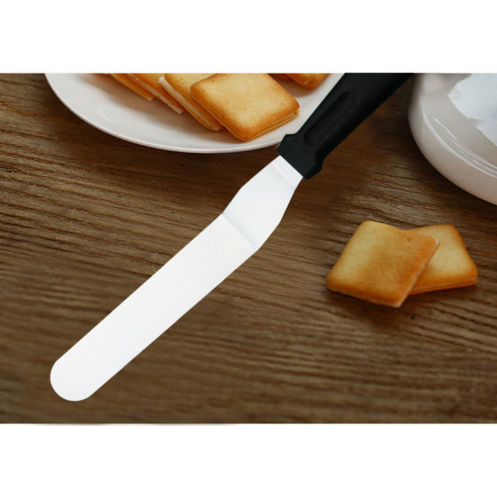 Kitchen Baking Decor - 4Pcs Icing Spatula Set Plastic Handle