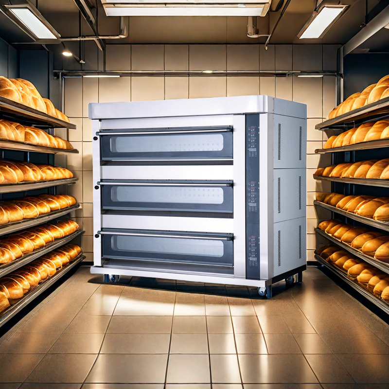 Commercial Kitchen Baking Equipment - Customized 3 Deck 6 Trays Commercial