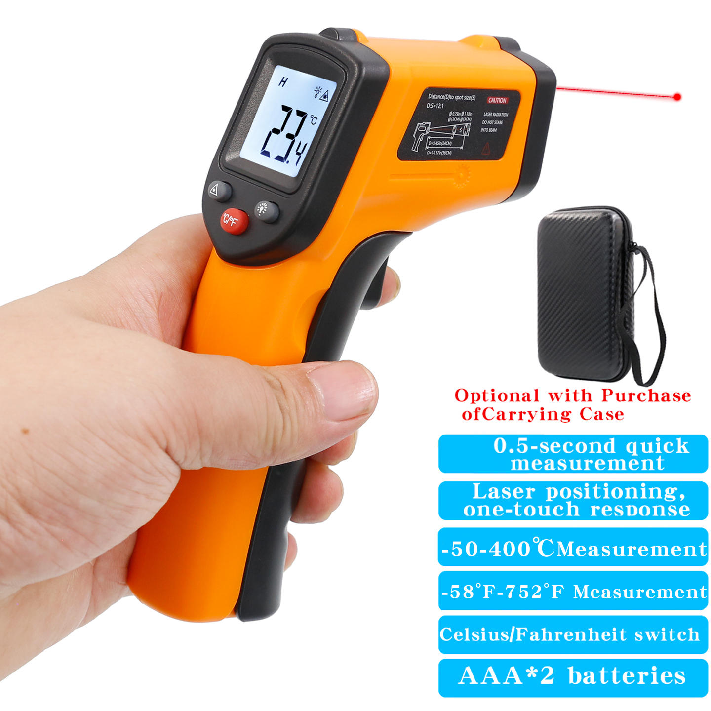 Kitchen With Baking Station - Infrared Thermometer Industrial High-Precision Temperature Gun