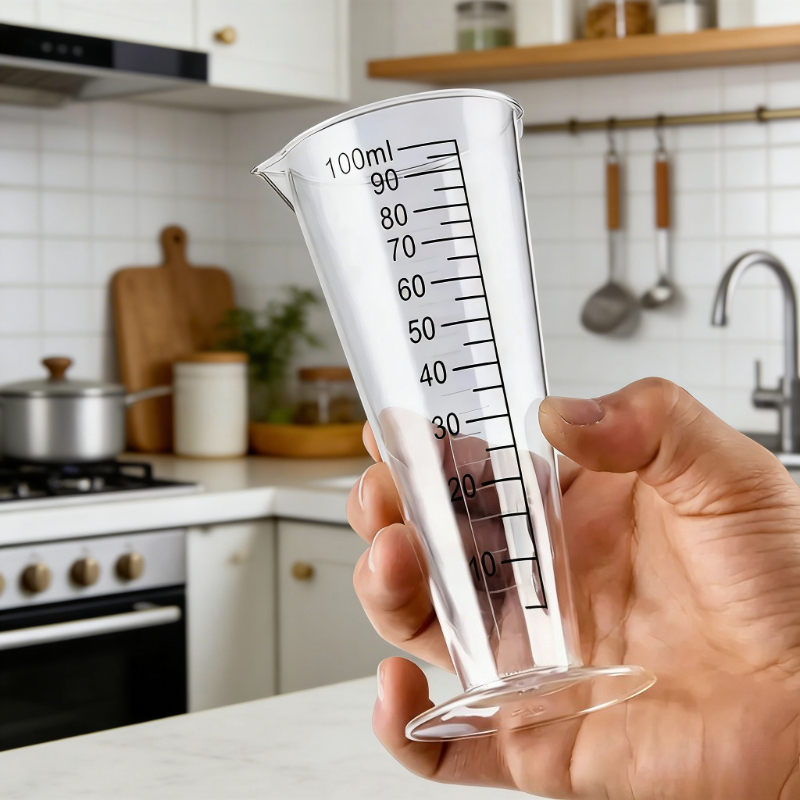 Kitchen Tools For Baking - 1pc 100ml Plastic Measuring Cup with