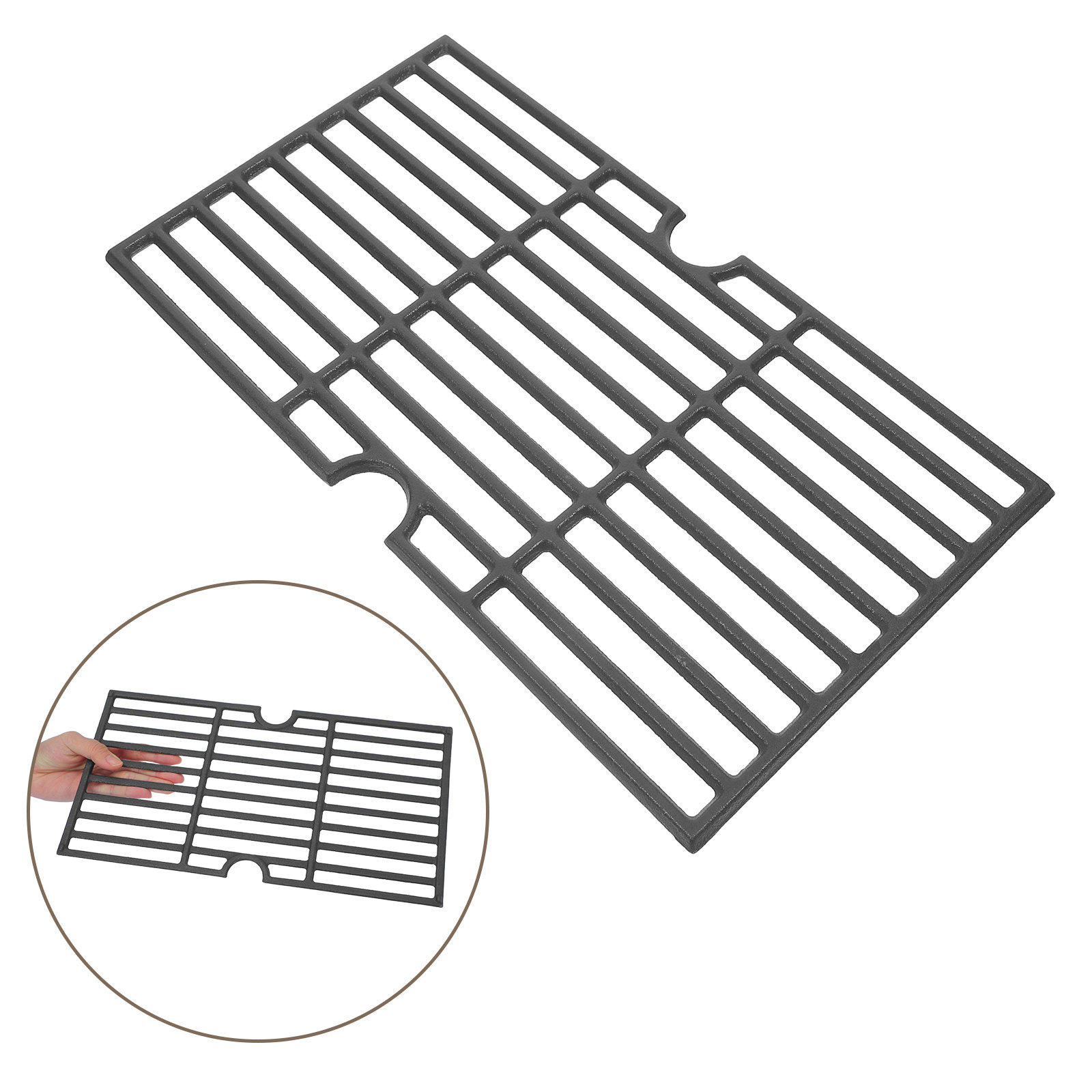 Kitchen Baking Rack - Cast Iron Bbq Rack 20x36cm Heavy