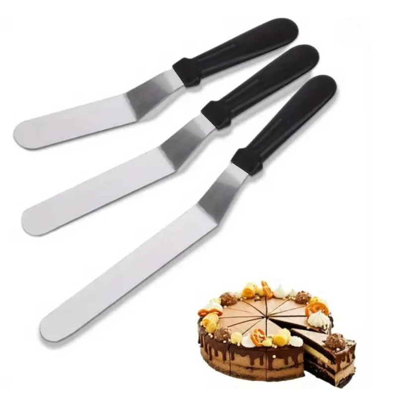 Offset Spatula Set - Icing Spatula Angled Stainless Steel Palette