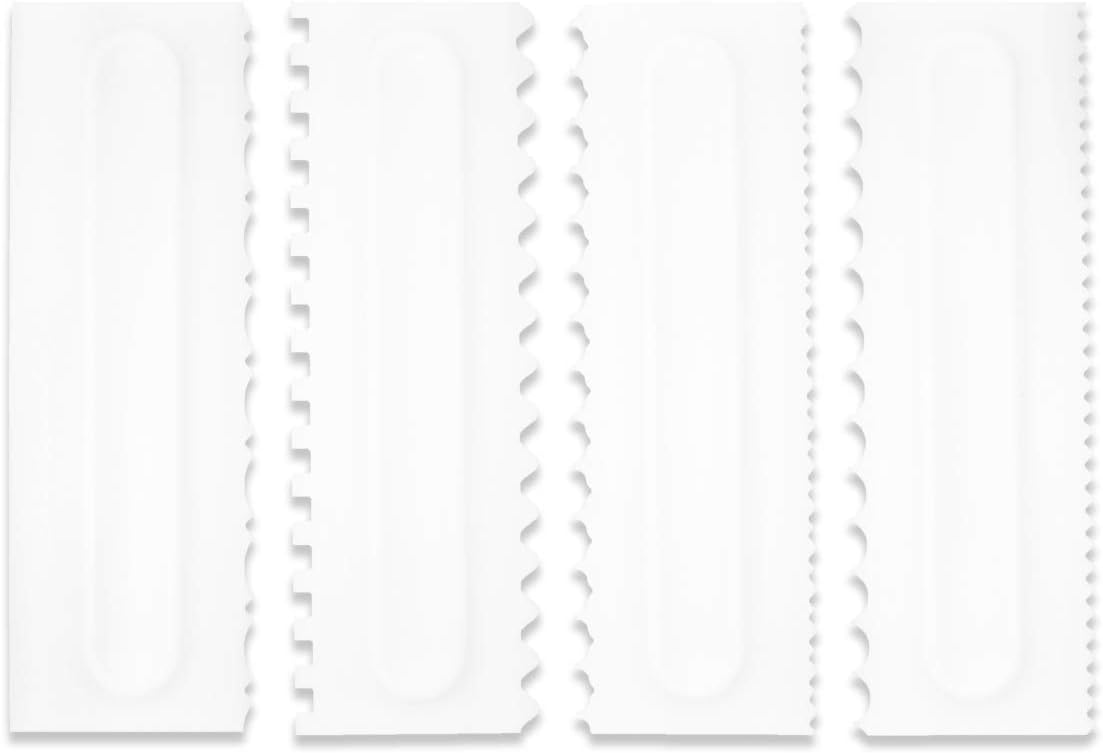 Kitchen Baking Decor - Cake Scraper Set Decorating Comb and