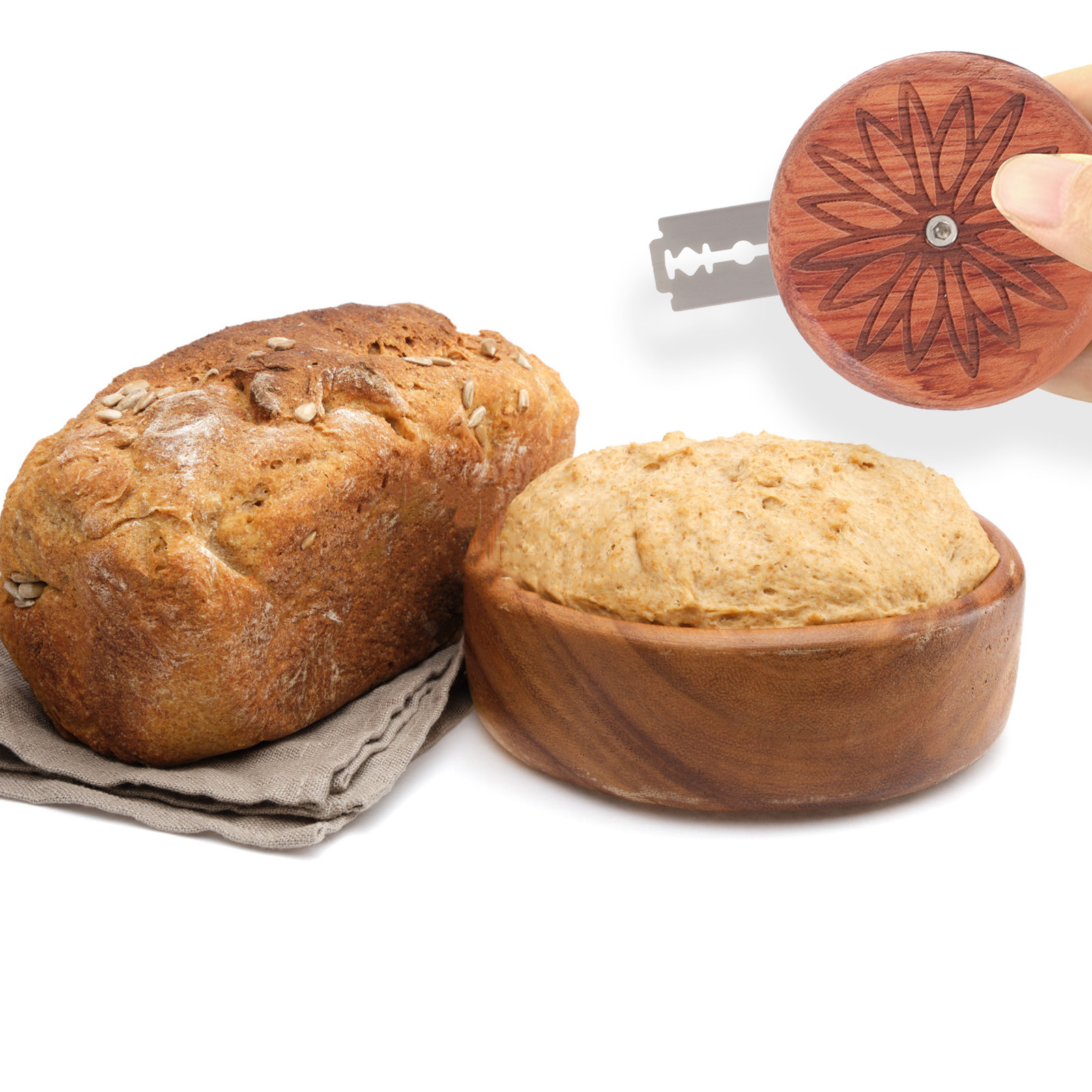 1 set 1 Set Of Wooden Bread Sc - Kitchen Baking Gadgets บทวิจารณ์และราคา