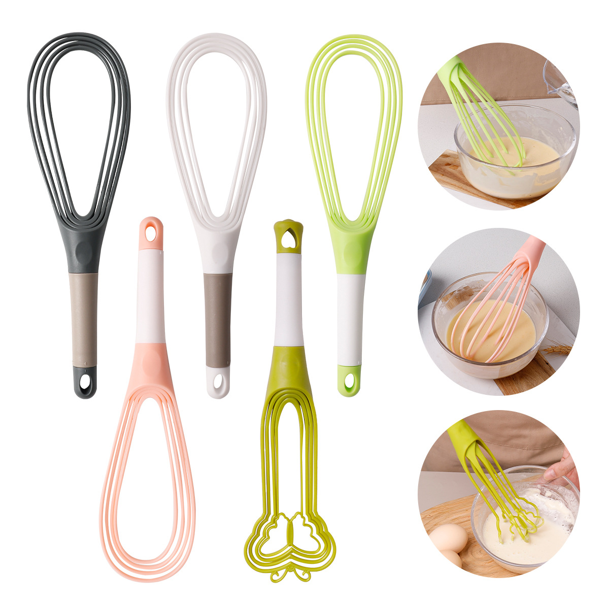 1pcs Egg Beater Rotated Egg Mi - Kitchen Baking Blender บทวิจารณ์และราคา