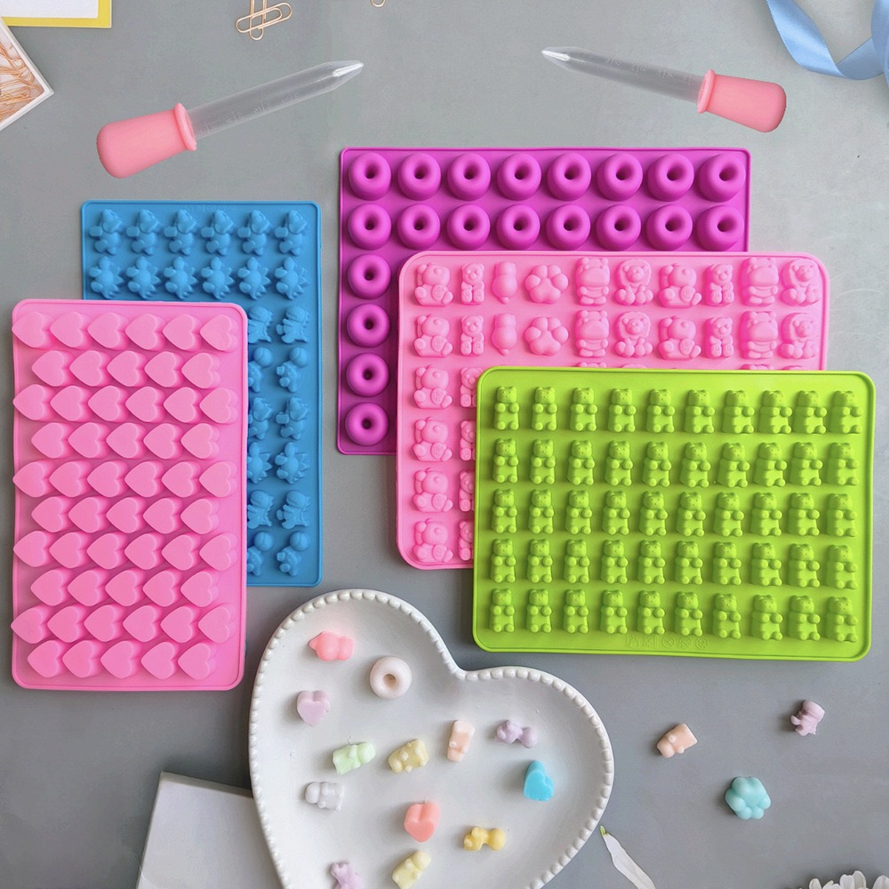 7Pcs Candy Silicone Moulds wit - Kitchen Baking Trays บทวิจารณ์และราคา