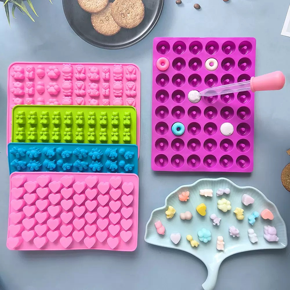 7Pcs Candy Silicone Moulds wit - Kitchen Baking Trays บทวิจารณ์และราคา