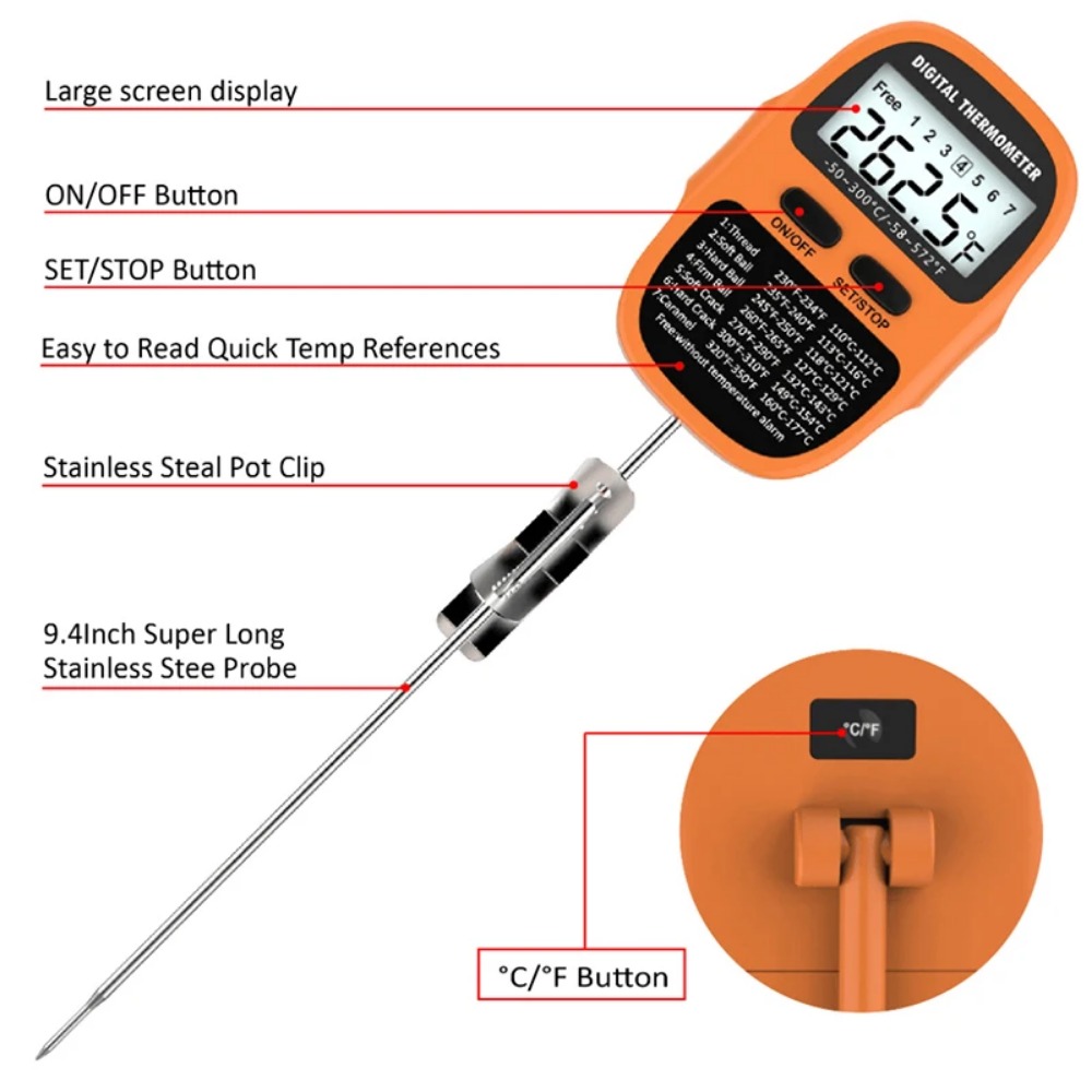 Instant Read Digital Kitchen F - Kitchen Tools For Baking บทวิจารณ์และราคา