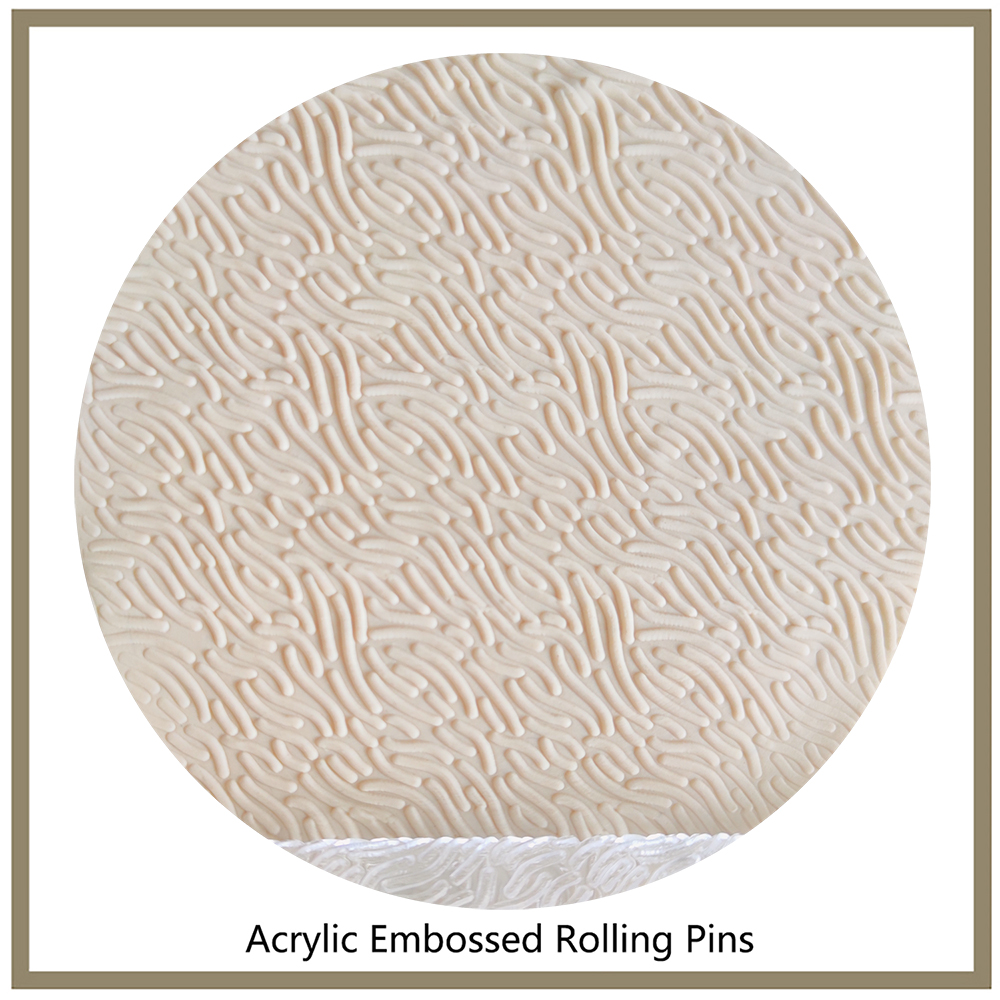 Acrylic Embossed Rolling Pin w - Kitchen Roller Baking บทวิจารณ์และราคา