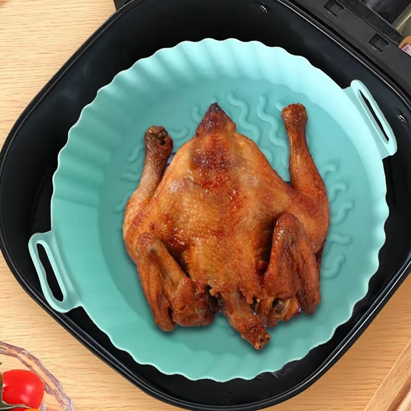 Air Fryer Silicone Liners Pot  - Kitchen Baking Trays บทวิจารณ์และราคา