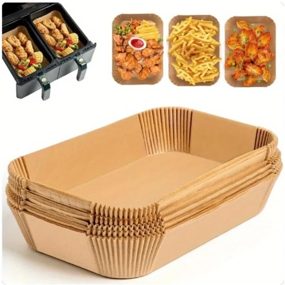 50/100pcs Disposable Air Fryer - Kitchen Baking Sheets บทวิจารณ์และราคา