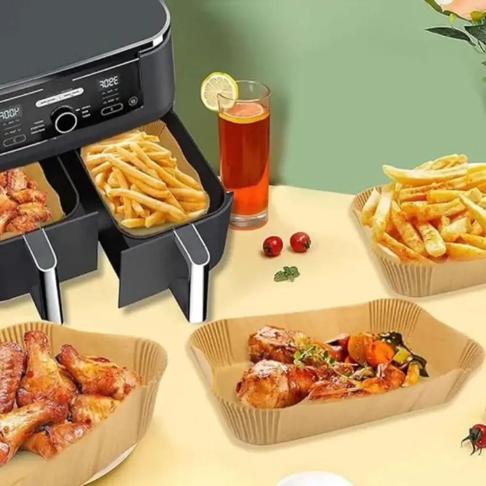 50/100pcs Disposable Air Fryer - Kitchen Baking Sheets บทวิจารณ์และราคา