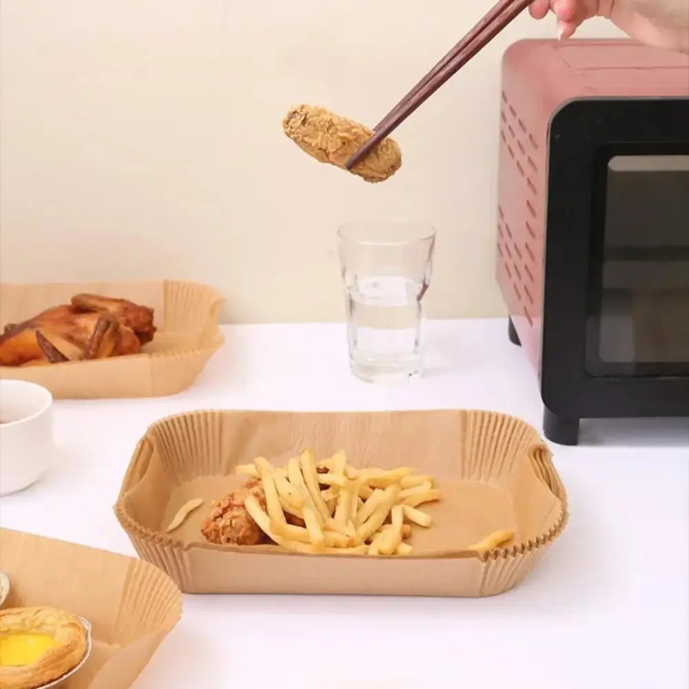 50/100pcs Disposable Air Fryer - Kitchen Baking Sheets บทวิจารณ์และราคา