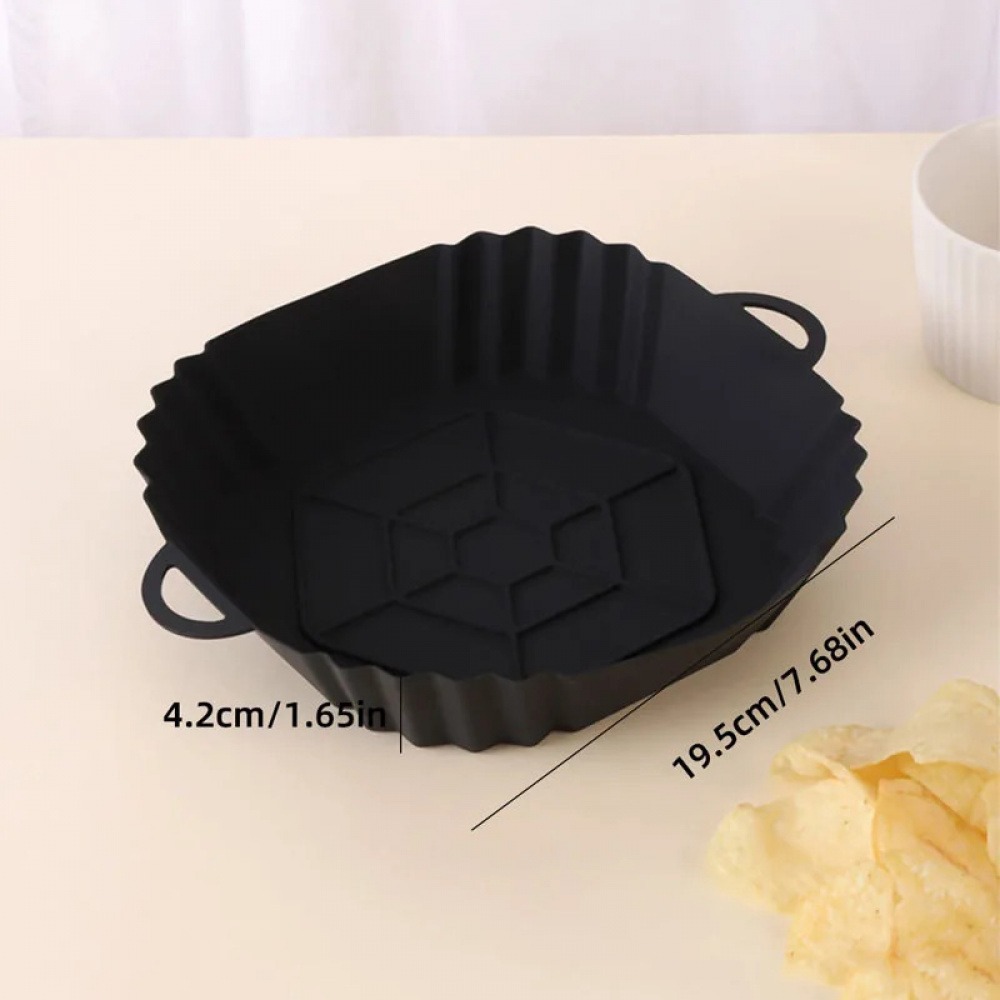 1Pc Silicone Air Fryer Pot Tra - Kitchen Baking Trays บทวิจารณ์และราคา