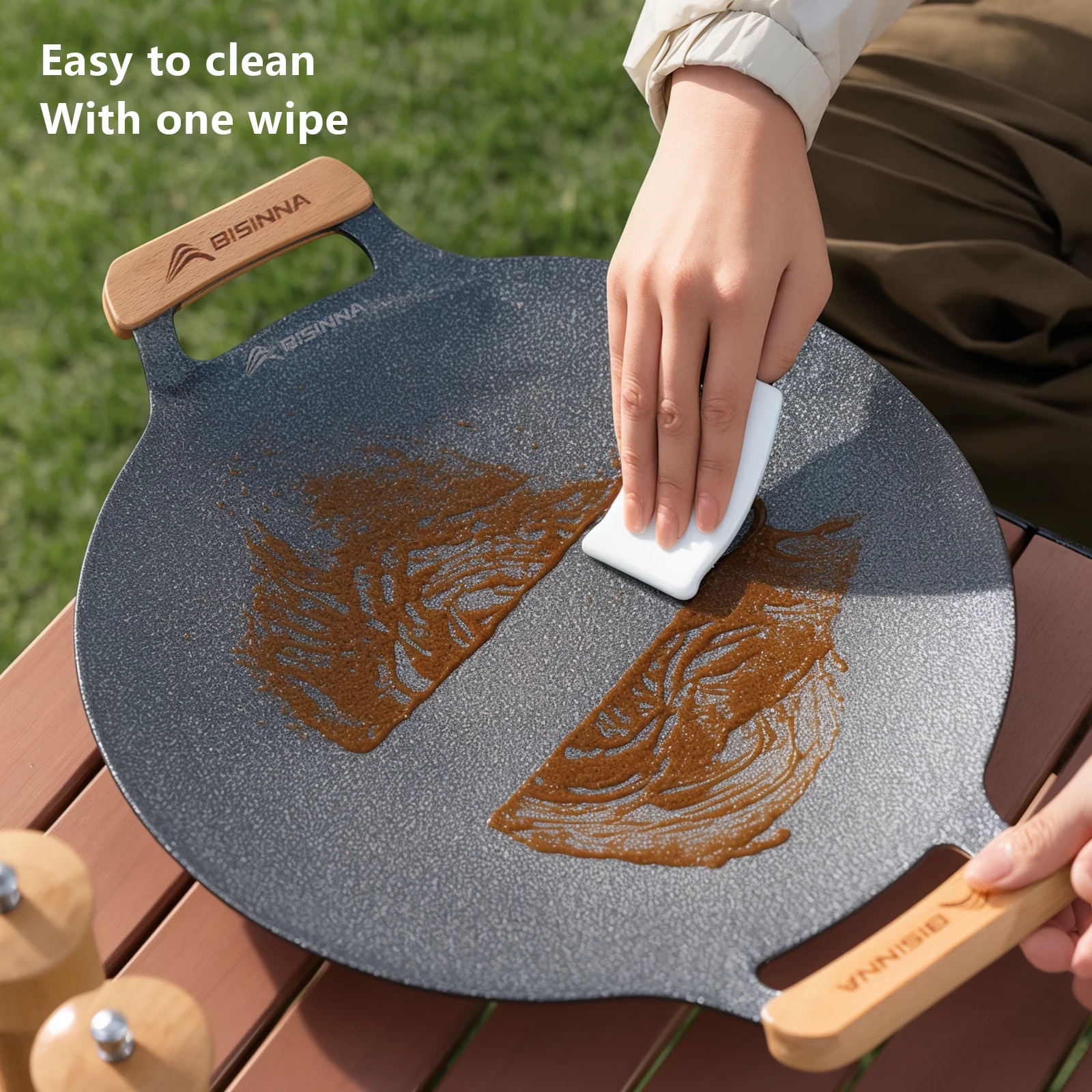 BISINNA 34CM Outdoor BBQ Grill - Kitchen Baking Sheets บทวิจารณ์และราคา
