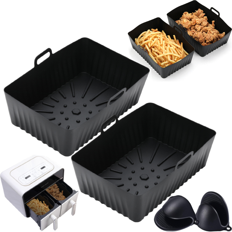 Silicone Air Fryer Liners Non- - Kitchen Baking Zone บทวิจารณ์และราคา