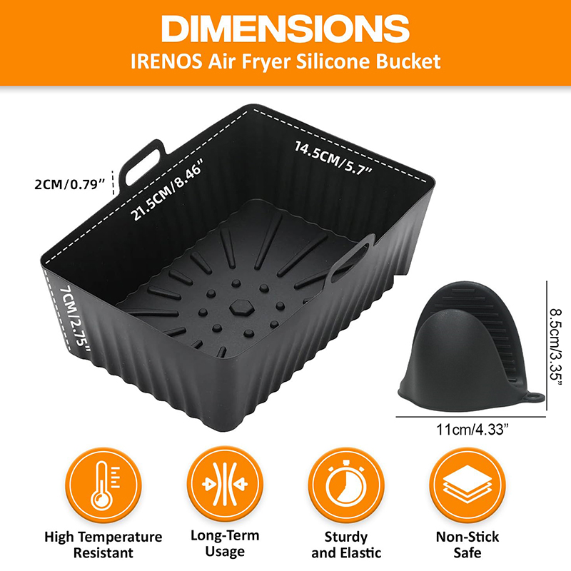 Silicone Air Fryer Liners Non- - Kitchen Baking Zone บทวิจารณ์และราคา