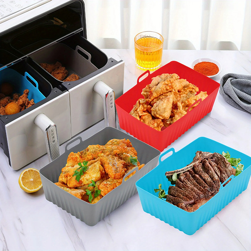 Silicone Air Fryer Liners Non- - Kitchen Baking Zone บทวิจารณ์และราคา