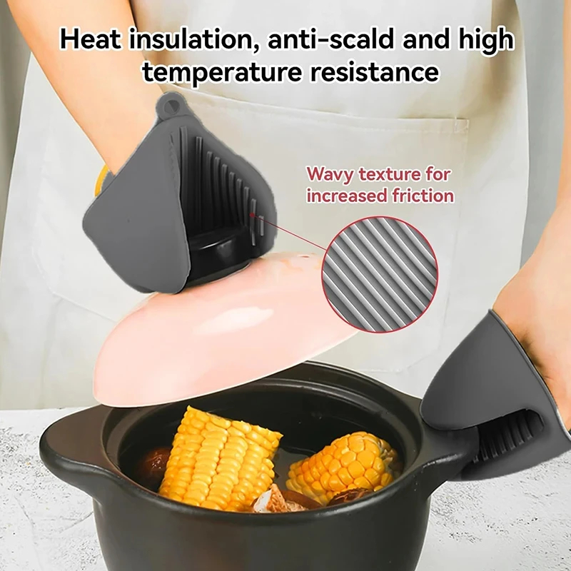 2pcs Mini Oven Gloves Silicone - Kitchen Baking Rack บทวิจารณ์และราคา