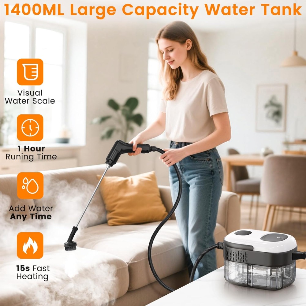 Pressurized Steam Cleaner, 3-L - Kitchen Up บทวิจารณ์และราคา