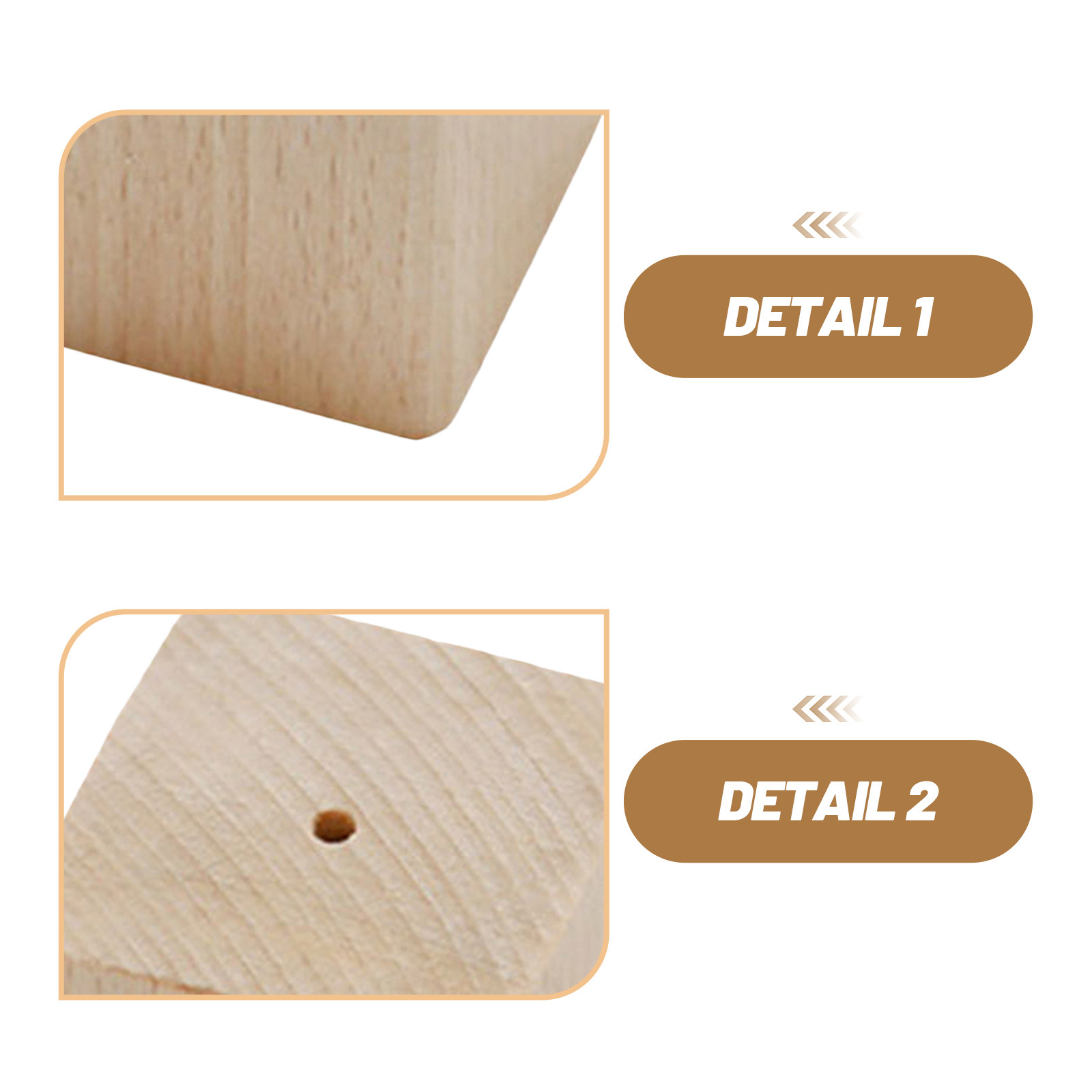 2Pcs Wooden Flower Nail Bases  - Kitchen Tools For Baking บทวิจารณ์และราคา