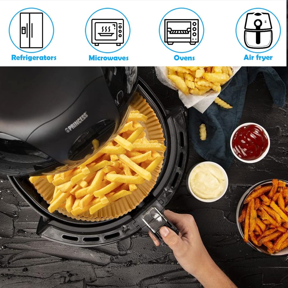 50/100pcs Air Fryer Disposable - Kitchen Baking Sheets บทวิจารณ์และราคา