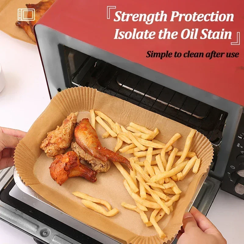 Disposable Air Fryer Paper Non - Kitchen Baking Sheets บทวิจารณ์และราคา
