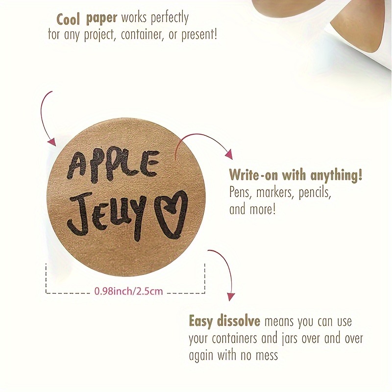 500pcs/rolls Sticker Round Pas - Kitchen Tools For Baking บทวิจารณ์และราคา