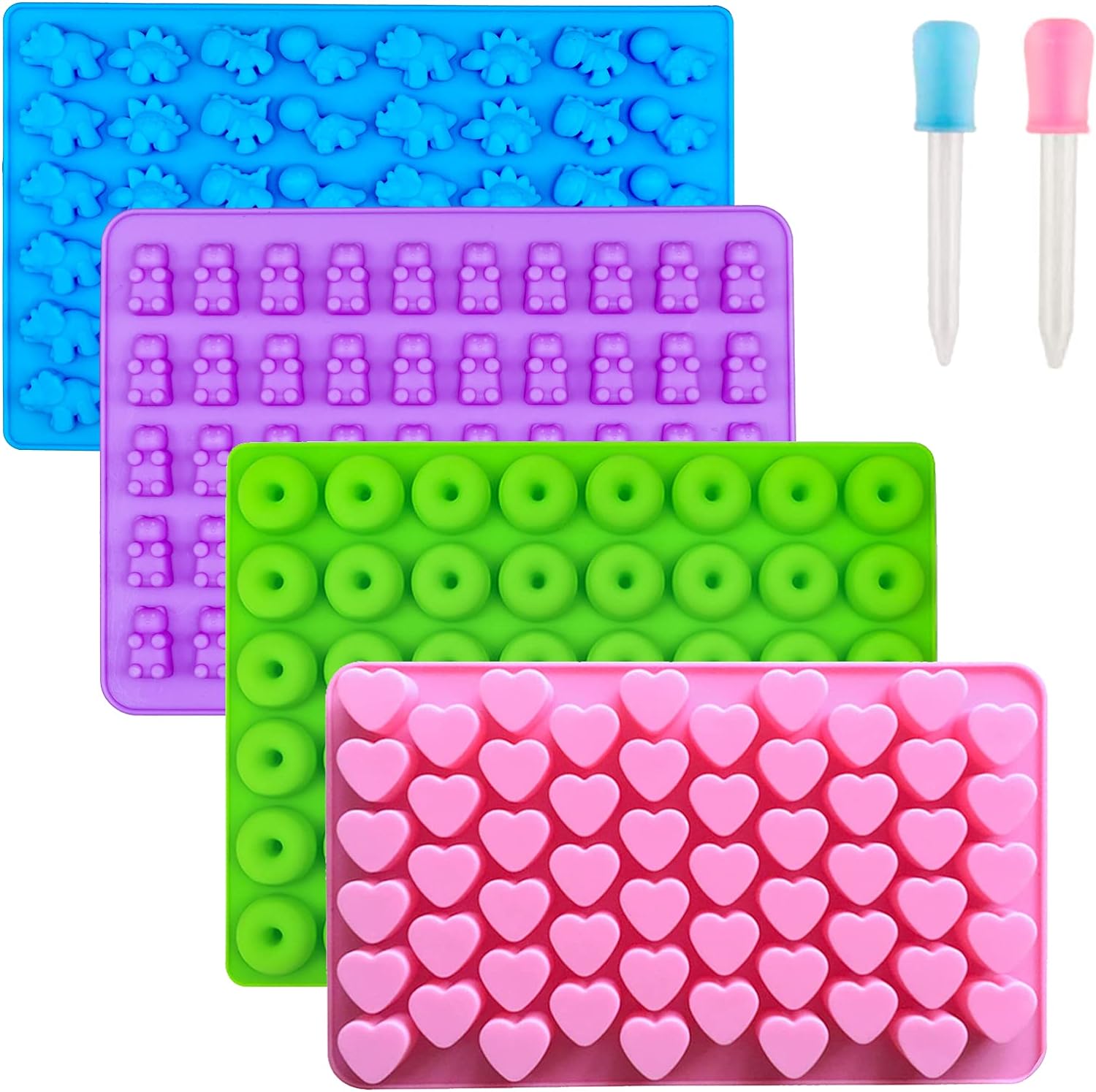 6Pcs Candy Silicone Moulds wit - Kitchen Baking Tray Set บทวิจารณ์และราคา
