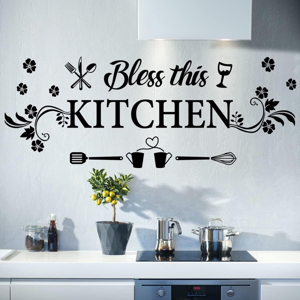 Bless This Kitchen Wall Decal  - Kitchen Baking Decor บทวิจารณ์และราคา