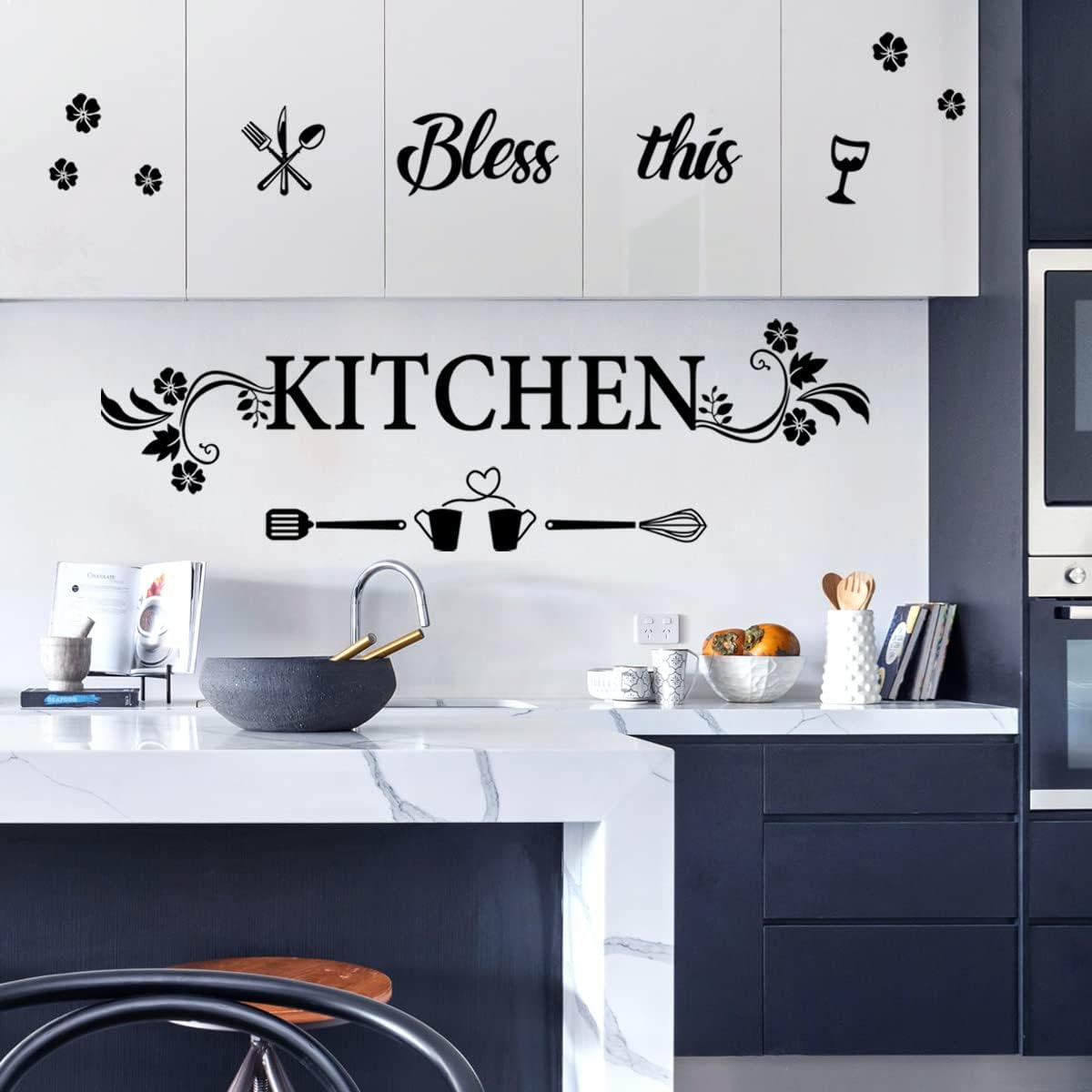 Bless This Kitchen Wall Decal  - Kitchen Baking Decor บทวิจารณ์และราคา