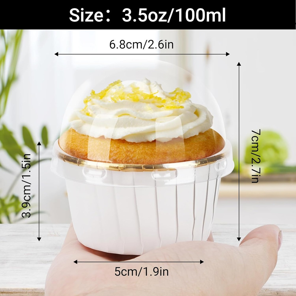 50 pcs Muffins Cup Paper Cupca - Kitchen Tools For Baking บทวิจารณ์และราคา