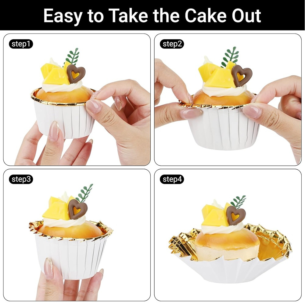 50 pcs Muffins Cup Paper Cupca - Kitchen Tools For Baking บทวิจารณ์และราคา