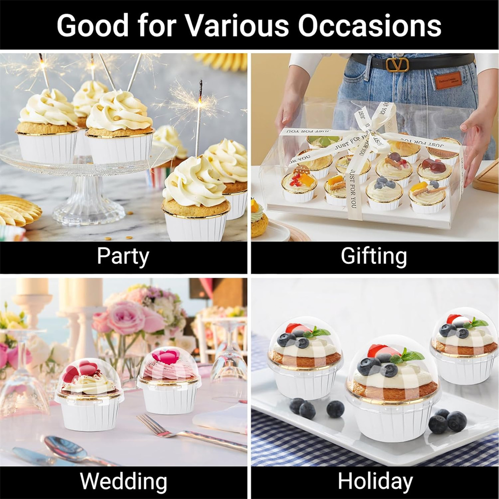 50 pcs Muffins Cup Paper Cupca - Kitchen Tools For Baking บทวิจารณ์และราคา