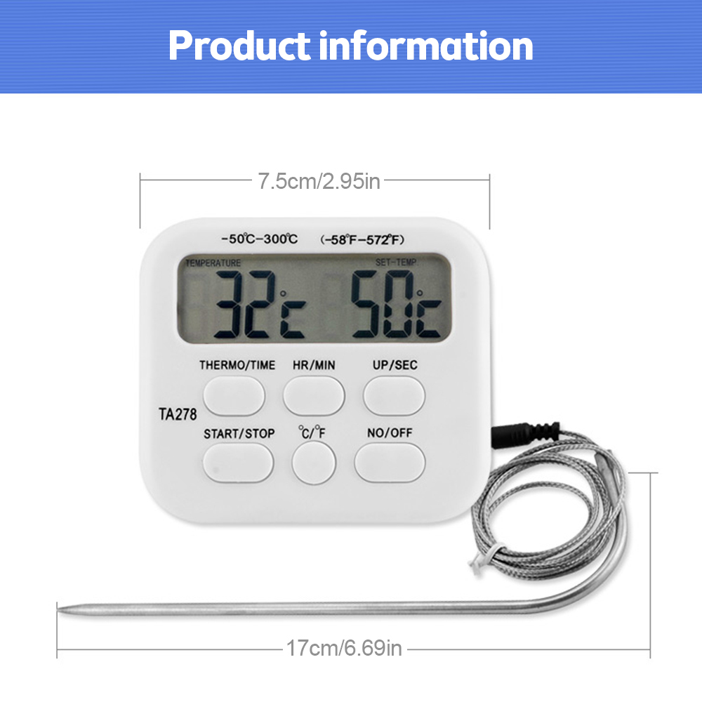 TA278 Digital Kitchen Thermome - Kitchen With Baking Station บทวิจารณ์และราคา