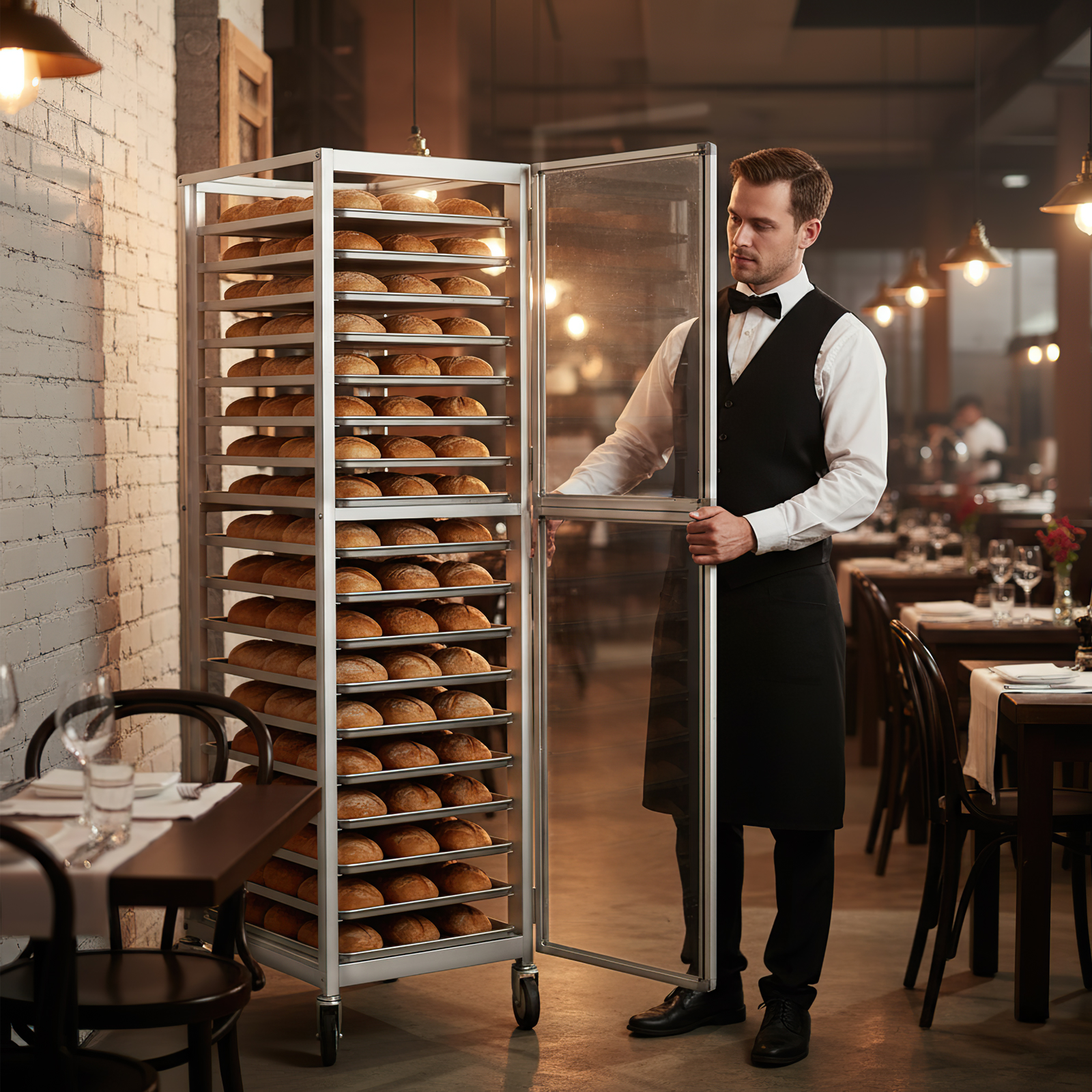 18 Tiers Sheet Pan Rack with W - Kitchen Baking Cart บทวิจารณ์และราคา