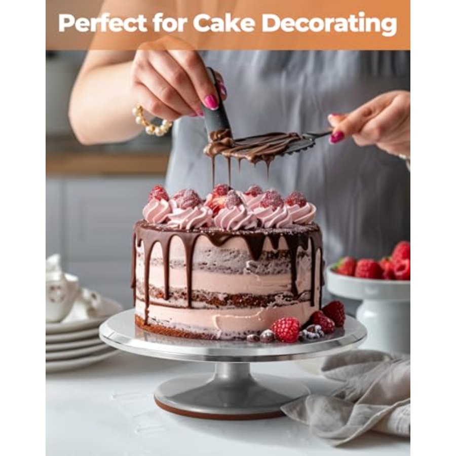 Aluminium Cake Turntable Set B - Offset Spatula Set บทวิจารณ์และราคา
