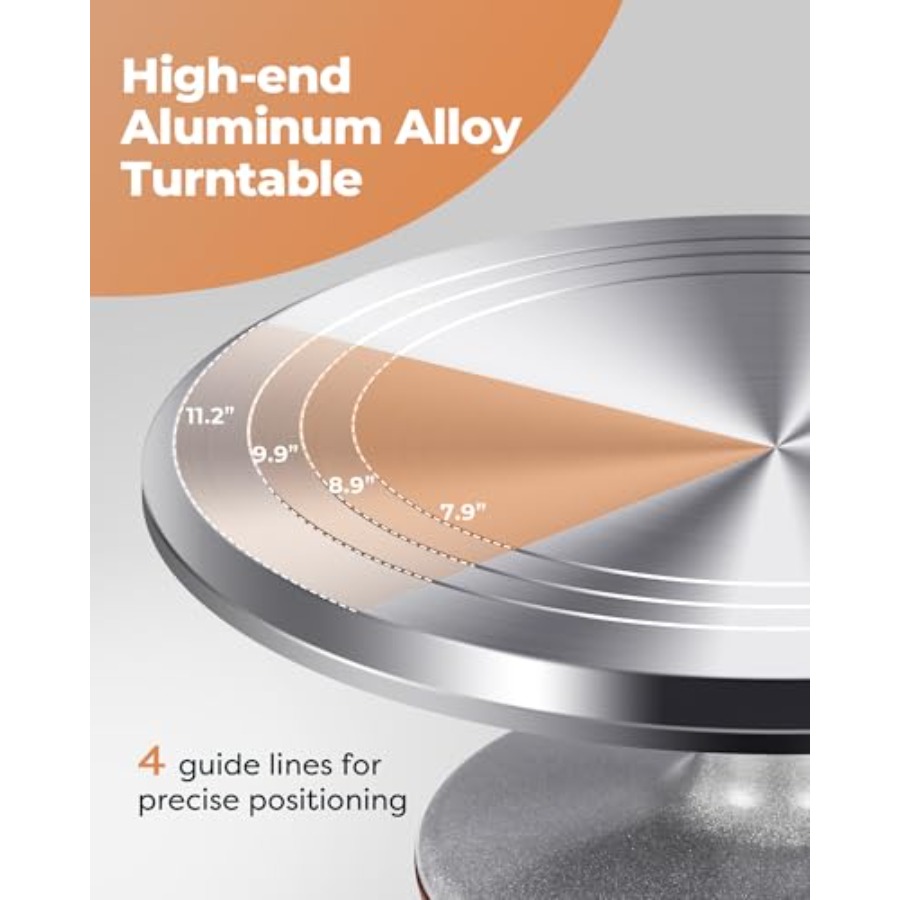 Aluminium Cake Turntable Set B - Offset Spatula Set บทวิจารณ์และราคา