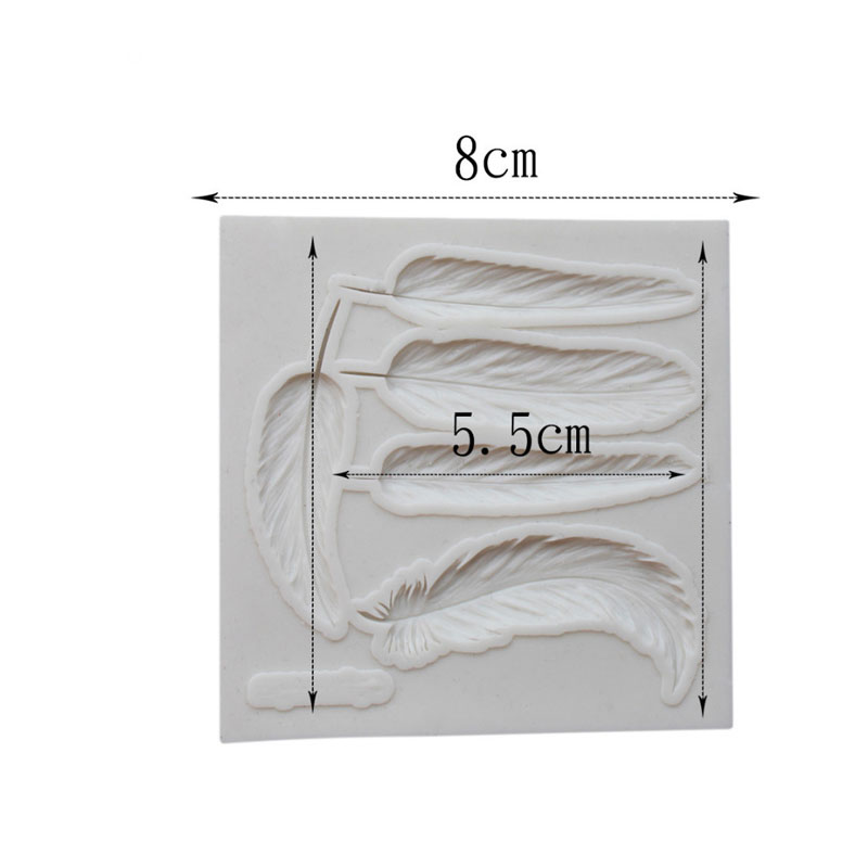 Leaves feather&wings shape 3D  - Kitchen Baking Gadgets บทวิจารณ์และราคา