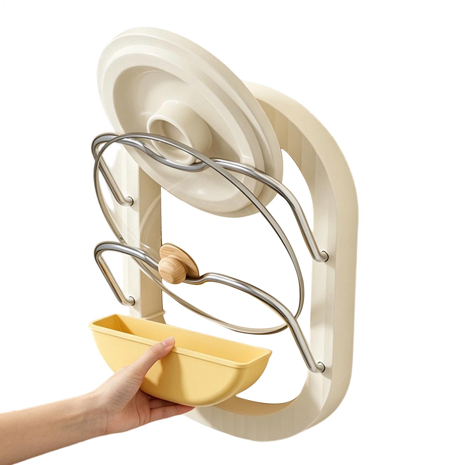 Pot Lid Rack 2-Tier Wall Mount - Kitchen Baking Cupboard บทวิจารณ์และราคา