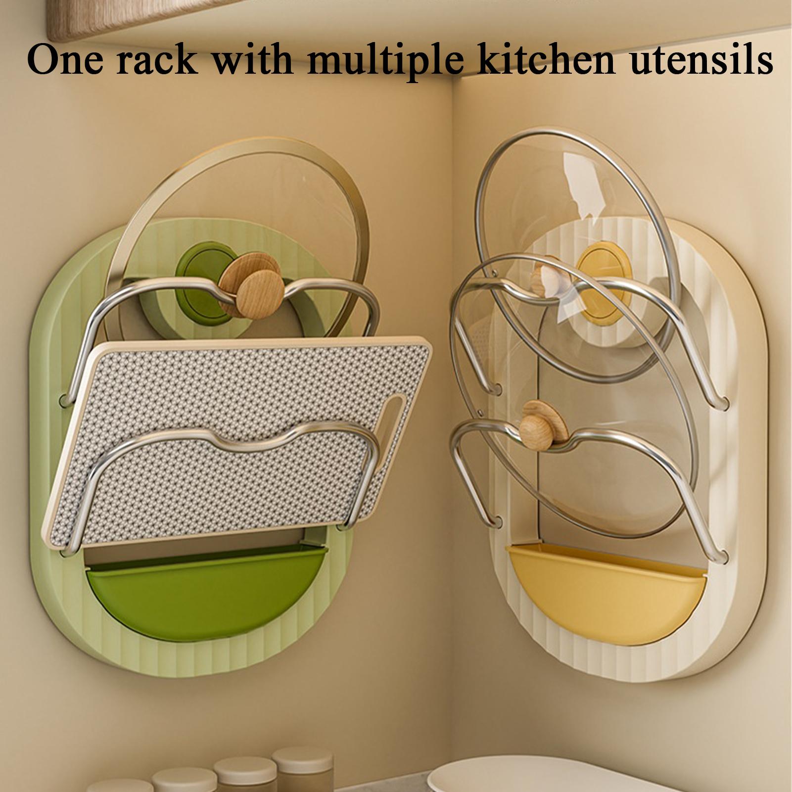 Pot Lid Rack 2-Tier Wall Mount - Kitchen Baking Cupboard บทวิจารณ์และราคา