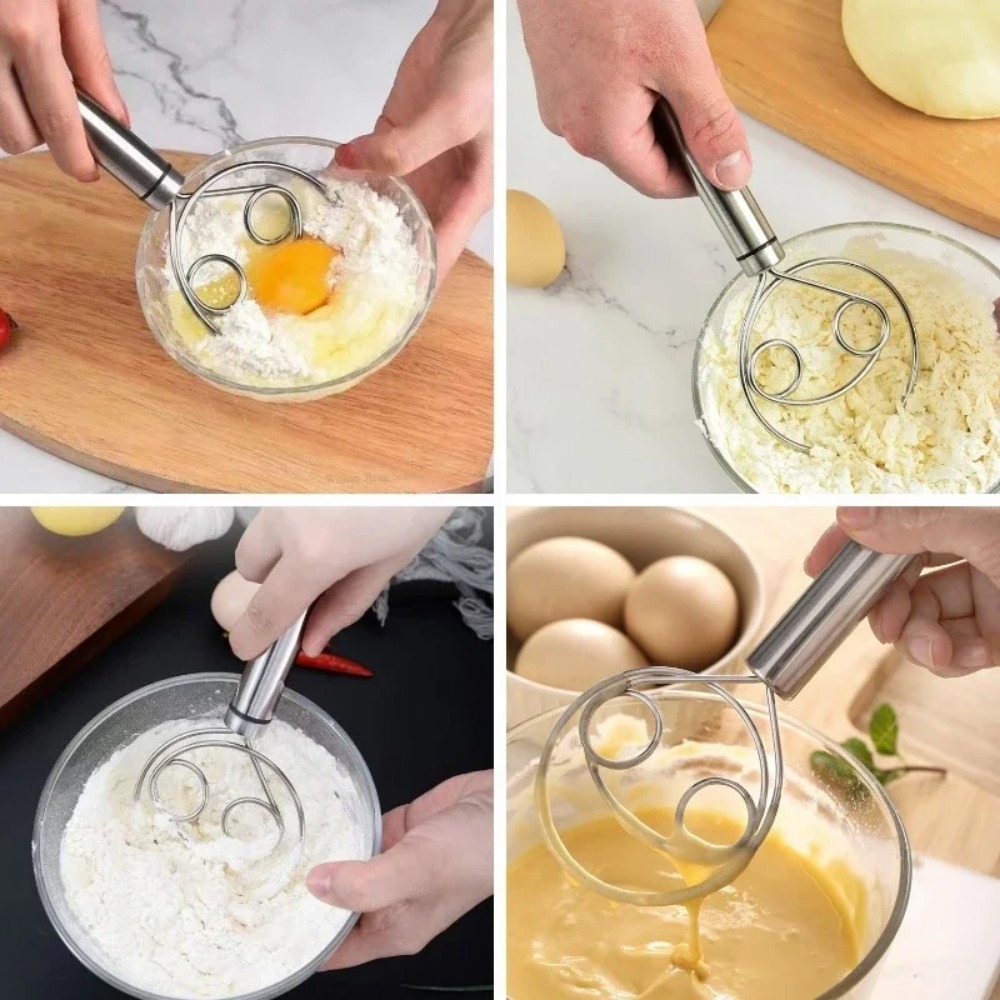 1/10PCS Dual Loop Dough Mixing - Kitchen Baking Blender บทวิจารณ์และราคา