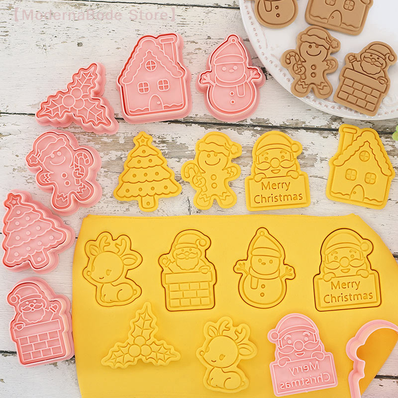 【M】3D Christmas Cookie Cutter  - Kitchen Baking Decor บทวิจารณ์และราคา