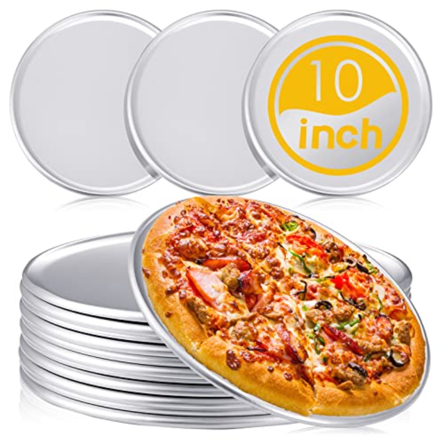 Pcs Pizza Pan Bulk Restaurant  - Kitchen Baking Tray Set บทวิจารณ์และราคา