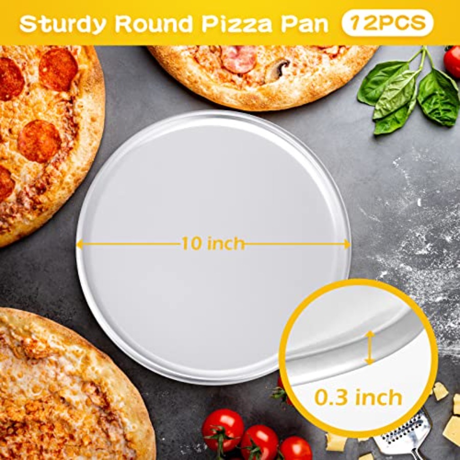 Pcs Pizza Pan Bulk Restaurant  - Kitchen Baking Tray Set บทวิจารณ์และราคา