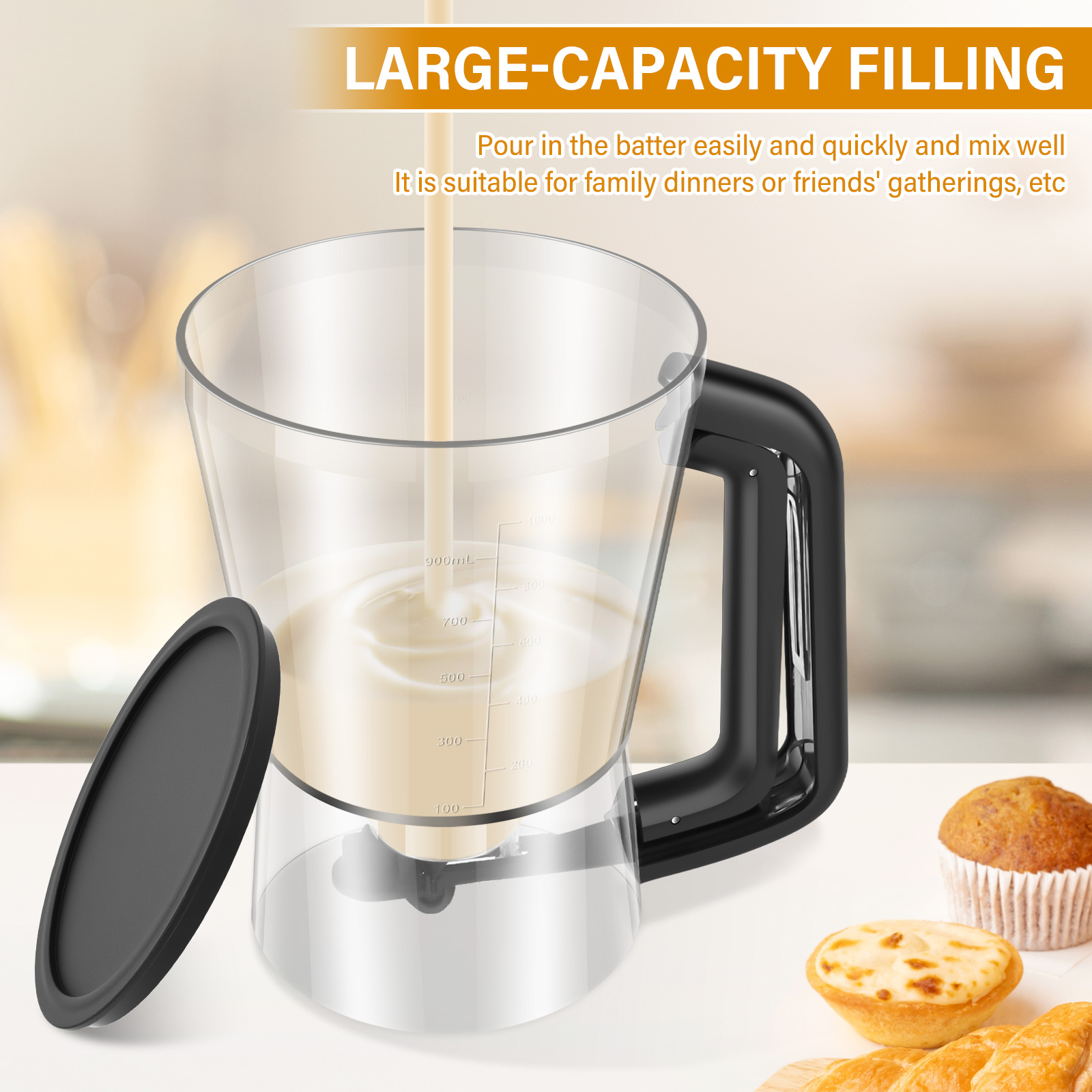 900/1000ml Pancake Batter Disp - Kitchen Baking Blender บทวิจารณ์และราคา