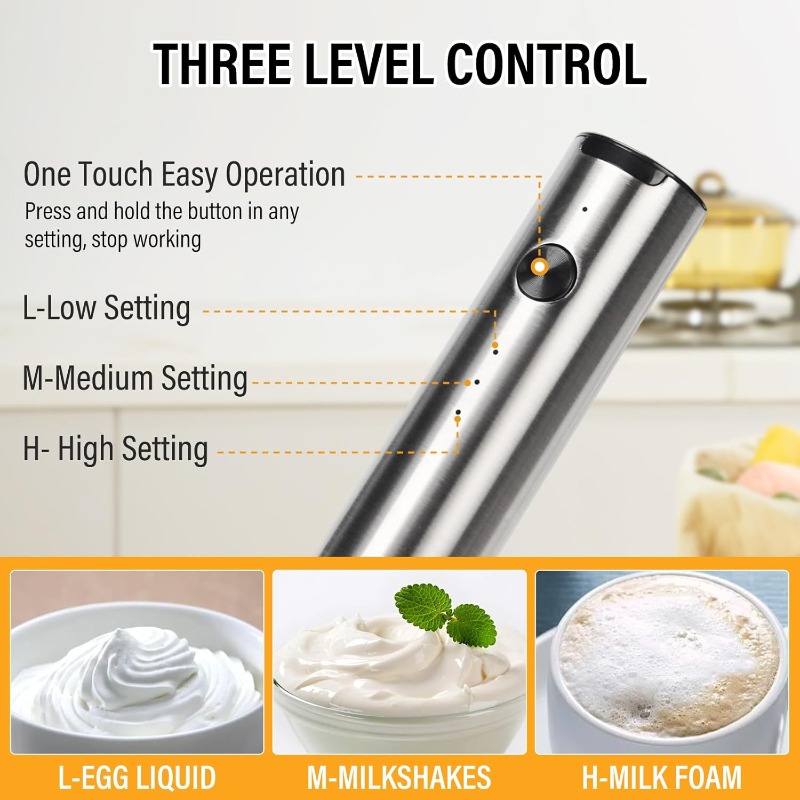 Rechargeable Electric Whisk US - Kitchen Baking Blender บทวิจารณ์และราคา